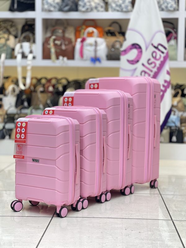 چمدان نشکن تی ام صورتی