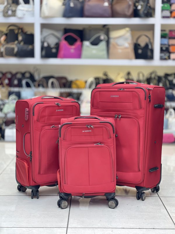 IMG_6510 چمدان برزنتی اعلا قرمز