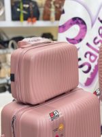 چمدان نشکن اسپید صورتی تیره