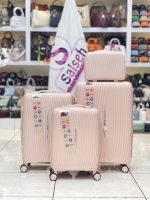 چمدان نشکن اسپید صورتی روشن