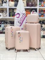 چمدان نشکن اسپید صورتی روشن