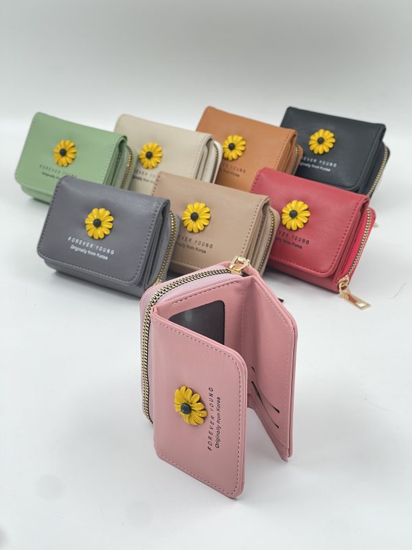 کیف پول و جاکارتی گل افتابگردون