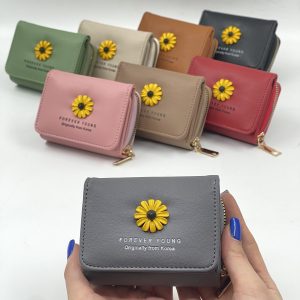 کیف پول و جاکارتی گل افتابگردون