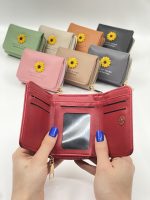 کیف پول و جاکارتی گل افتابگردون