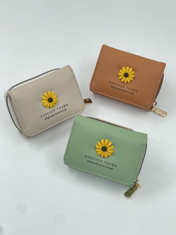 کیف پول و جاکارتی گل افتابگردون